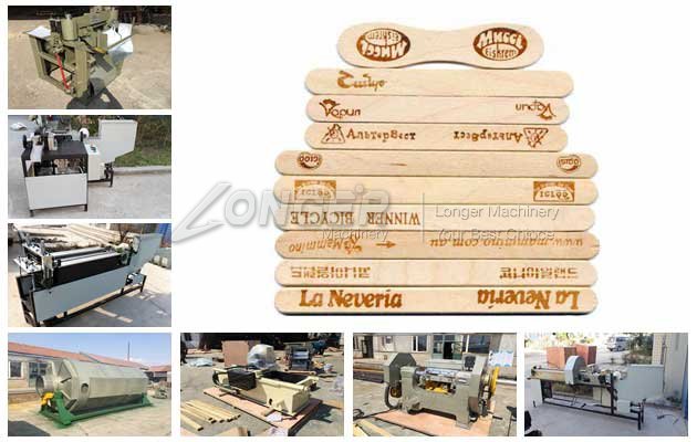 wooden ice cream stick machine