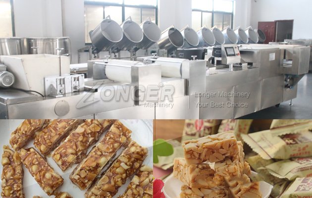 Full Automatic Peanut Brittle Bar Production Line