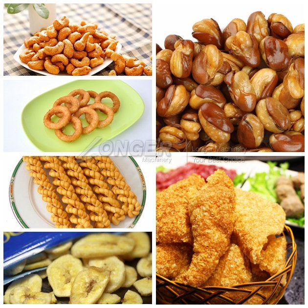 commercial food deep fryer machine with continuous work china